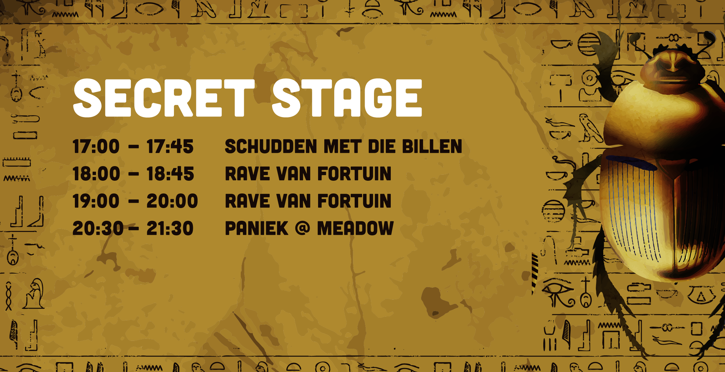 Timetable Meadow 2019 - Secret Stage