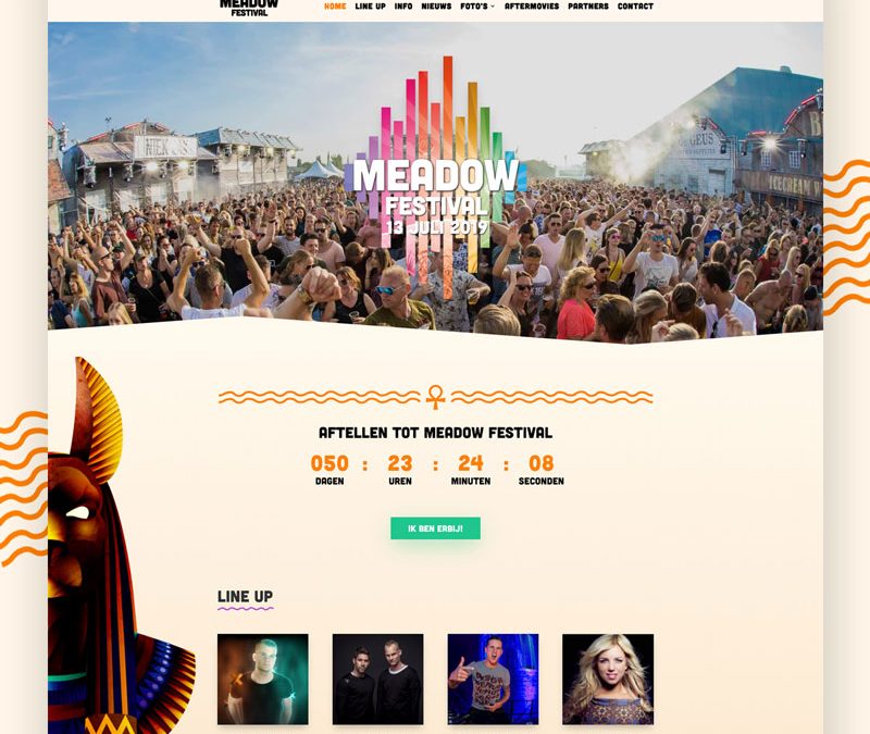 Nieuwe website voor Meadow Festival